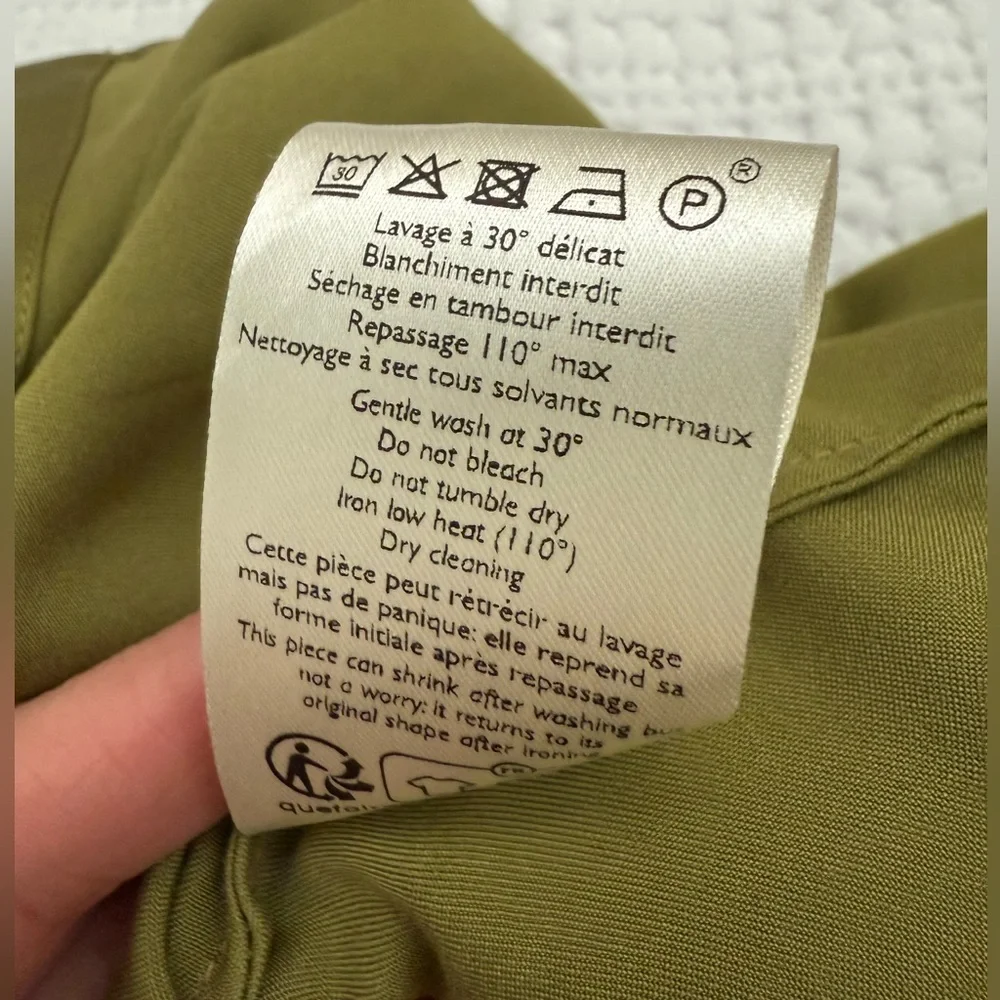 Sezane Maxence blouse, Vert Prairie, size 36 (Small, runs big) - Picture 7 of 7